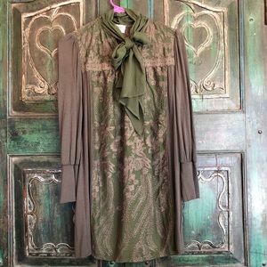 Green Tiny Petites XXS shift dress Anthropologie